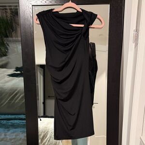 H&M Black One Shoulder Dress